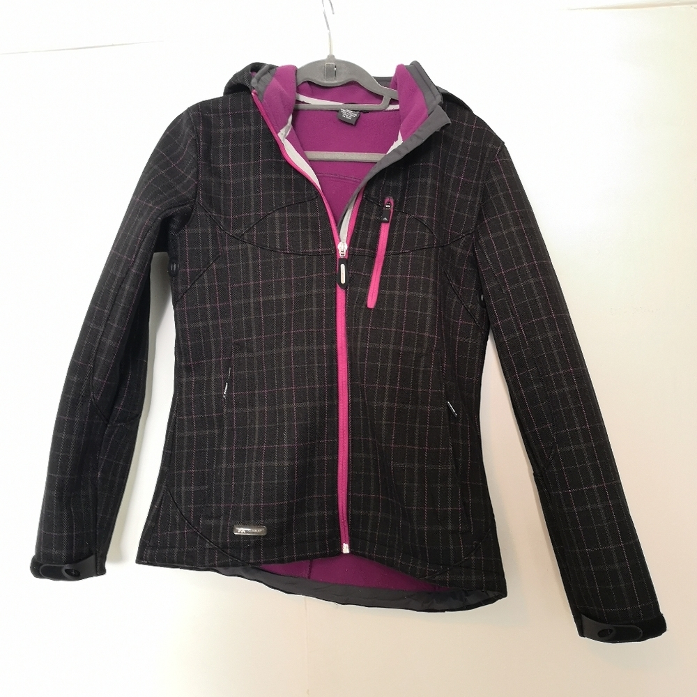 Black Mountain coat vest black and pink